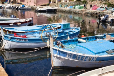 Fishing boats in the harbour of Port de Centuri