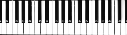 Music keyboard keys