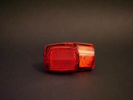 Flashing red strobe light