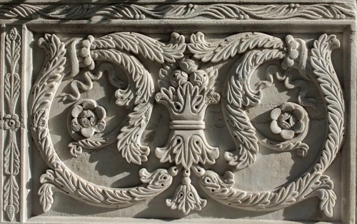Ottoman marble carving art in detail