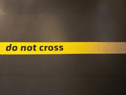 Do not cross sign