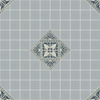 Seamless pattern inspired from traditional Danish Hedebo embroidery