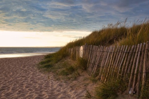 Evening atmosphere on the beach