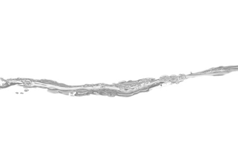 Released sweeping water surface with waves and eddies on a black background