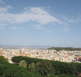 Aerial view of Cagliari