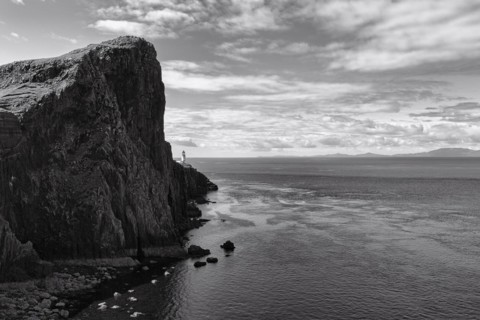 Headland with steep cliffs