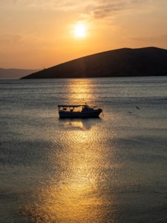 Evening atmosphere at sunset