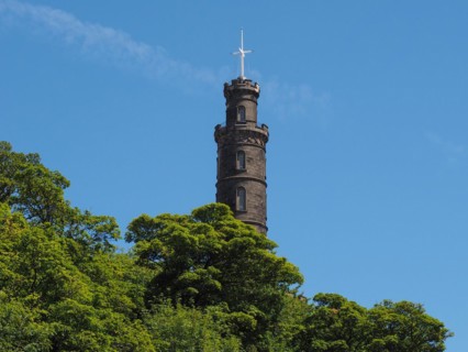 Nelson monument on Calton Hill in Edinburgh