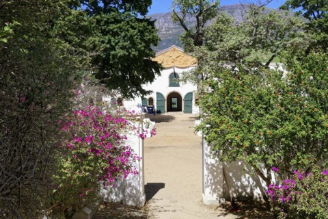 Groot Constantia Wine Estate historic building in Dutch architectural style