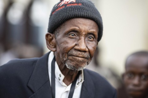 Man in Bomeh Village at KissyRoad dumpsite