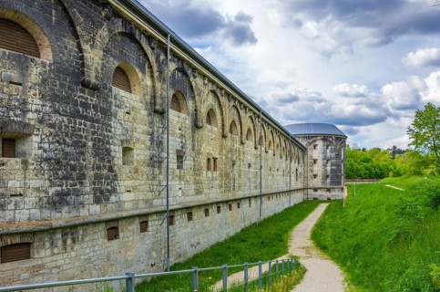 The stone citadel of the Wilhelmsburg on the Michelsberg