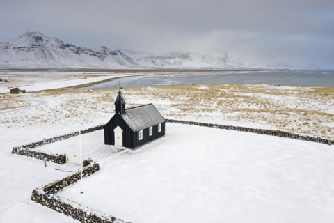 The old wooden parish church Buoakirkja