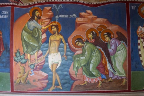 Historical frescoes from the 17th century