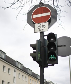 No through traffic for cyclists in Bonn