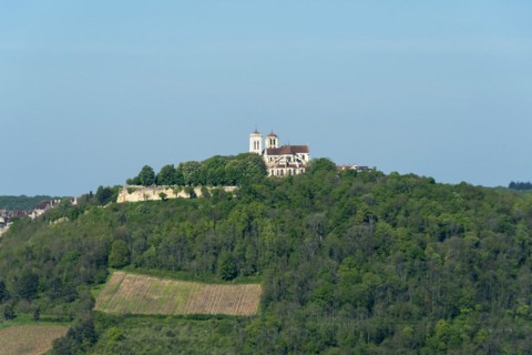 Vezelay labelled les Plus Beaux Villages de France. Unesco World heritage. Morvan regional natural park. Via Lemovicensis way to Santiago de Compostela. Yonne department. Bourgogne Franche Comte. Fran...