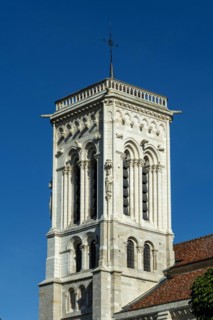 Vezelay labelled les Plus Beaux Villages de France. Basilica St Mary Magdalene.Unesco World heritage. Morvan regional natural park. Via Lemovicensis way to Santiago de Compostela. Yonne department. Bo...