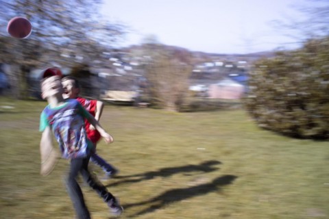 Topic: Children romping in the fresh air.