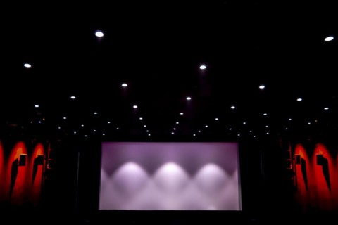 Illuminated Movie Theater