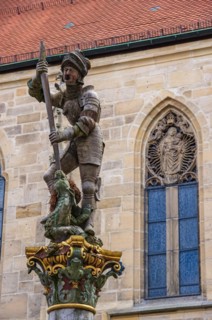 The George Fountain on the Holzmarkt in front of the Collegiate Church