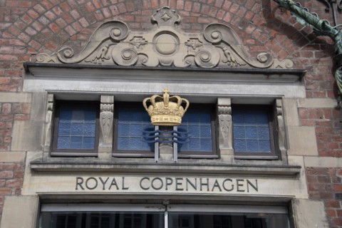 Royal Copenhagen lettering