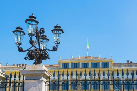 Villa Reale and Street Lamp in Monza