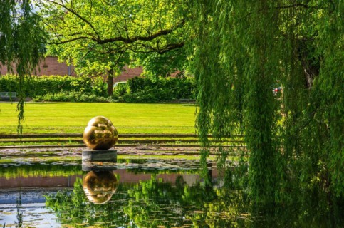 Art object in the water