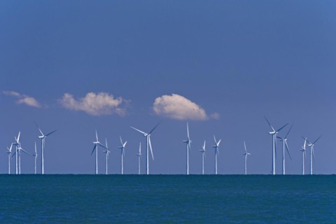 Wind turbines in the Baltic Sea of the Nysted