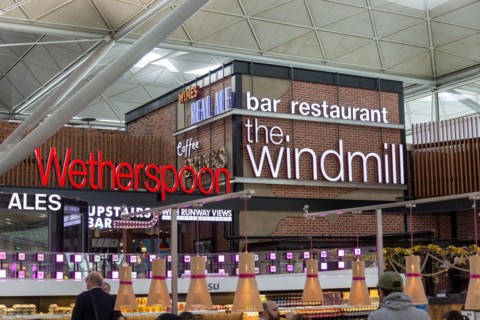 Neon electric signs the Windmill