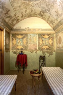 Dining room with couches of an officer