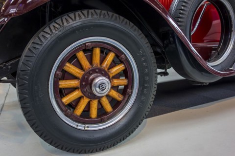 Close-up of vintage automobile