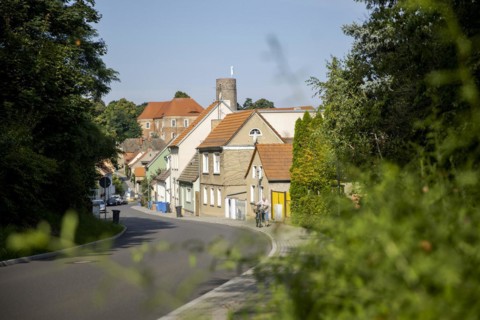 City view of Bad Belzig with Eisenhardt Castle