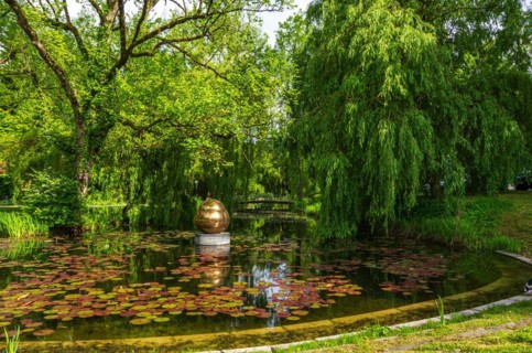 Art object in the water
