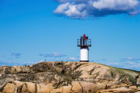 Sea mark on an archipelago off Stroemstad
