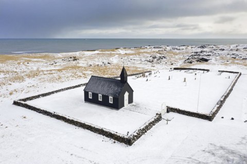 The old wooden parish church Buoakirkja
