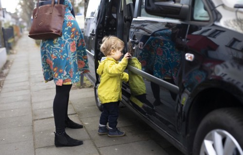 Subject: Mother on her way to work