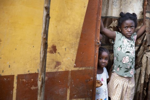 Two girls living at Bomeh Village