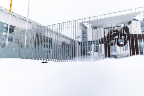 The Federal Chancellery in front of the Federal Government-Laender on the further procedure of the Corona restrictions