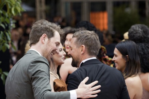 German actor and TV presenter Louis Klamroth in conversation with TV presenter Klaas Heufer Umlauf