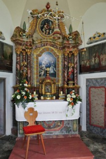 The chapel Sankt Johann at Val di Funes