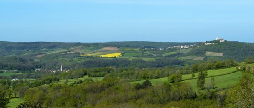 Vezelay labelled les Plus Beaux Villages de France. Unesco World heritage. Morvan regional natural park. Via Lemovicensis way to Santiago de Compostela. Yonne department. Bourgogne Franche Comte. Fran...