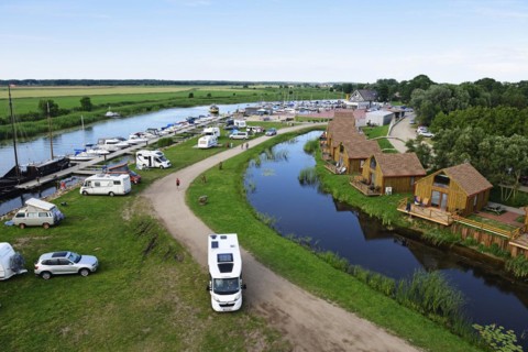 Camping site and log cabins