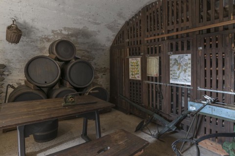 Wine cellar at the former Thurant Castle