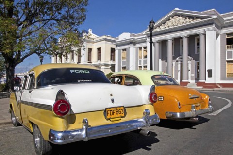Old 1950s vintage American cars