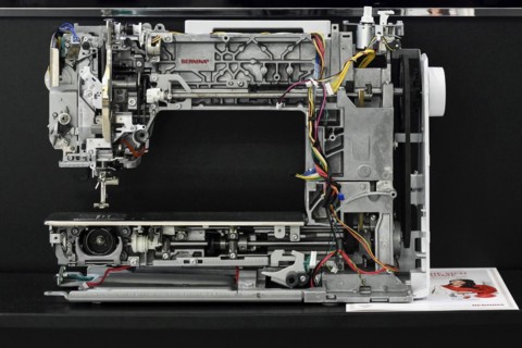 Sewing machine interior
