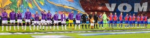 ACF Fiorentina on the left and FC Basel on the right