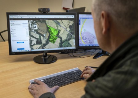Planning and monitoring of a partial area-specific fertilisation via programme Xarvio in Meyenburg
