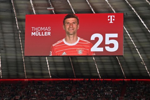 Scoreboard Thomas Mueller FC Bayern Muenchen FCB