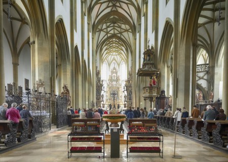 Church service in the Basilica of St. Ulrich and Afra