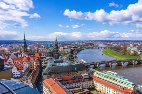 View from the Church of Our Lady over the historic old town centre