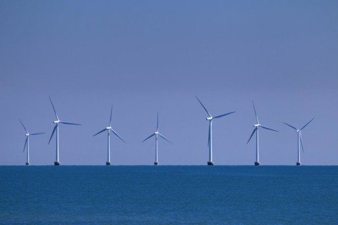 Wind turbines in the Baltic Sea of the Nysted